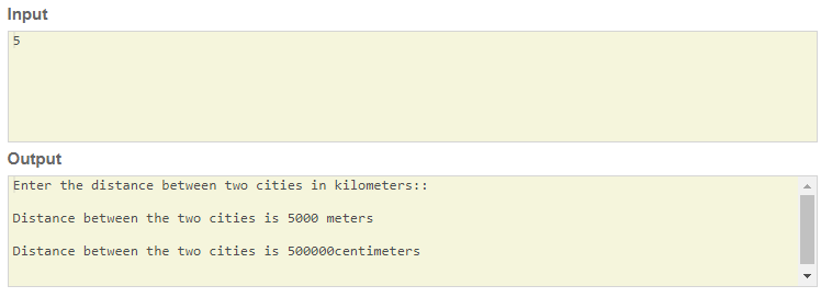 convert Kilometers into meters and centimeters skillPundit