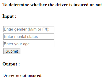 SkillPundit: PHP To Determine Whether the Driver is Insured or Not