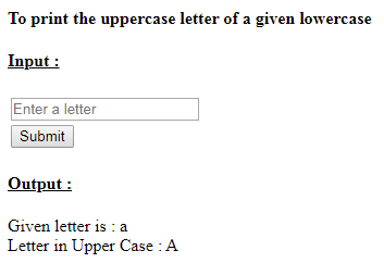SkillPundit: PHP To Convert Lowercase Letter into Uppercase