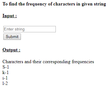 SkillPundit: PHP To Find the Frequency of Characters of Given String