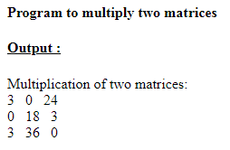 SkillPundit: PHP Multiplication of two matrices