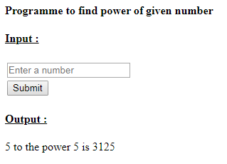 SkillPundit: PHP To Find the n Power n of Given Number