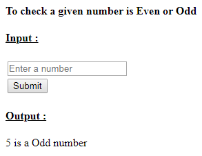SkillPundit: PHP To Check Whether the Given Number is Even or Odd