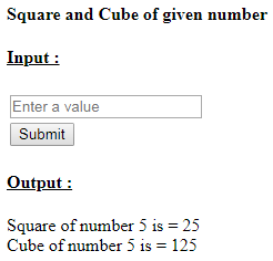 SkillPundit:  To find Square and Cube of a number