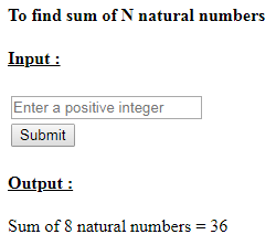 SkillPundit: PHP To Find the Sum of N natural Numbers