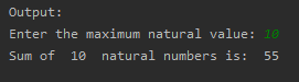 To find the Sum of N natural numbers SkillPundit