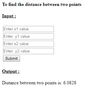 SkillPundit: PHP To Find the Distance Between Two Points