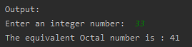 To convert Decimal number into Octal number SkillPundit
